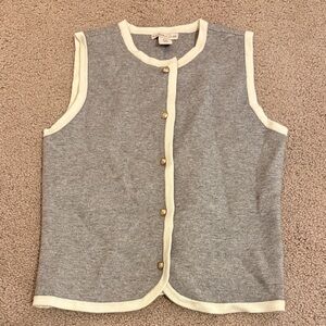 Sincerely Jules Gray and Cream Knit Top